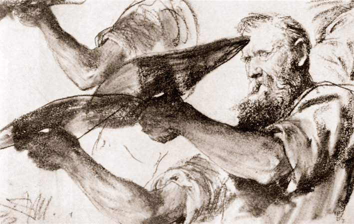  Adolpyh Von Menzel —— 人物习作